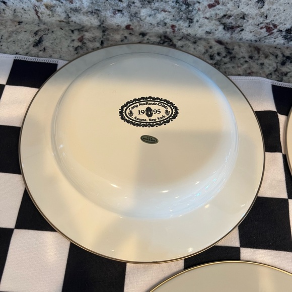 Mackenzie-Childs Vintage Camp 1995 Courtly Check 9" Soup Bowls. Set of 4. EUC! - Picture 8 of 13